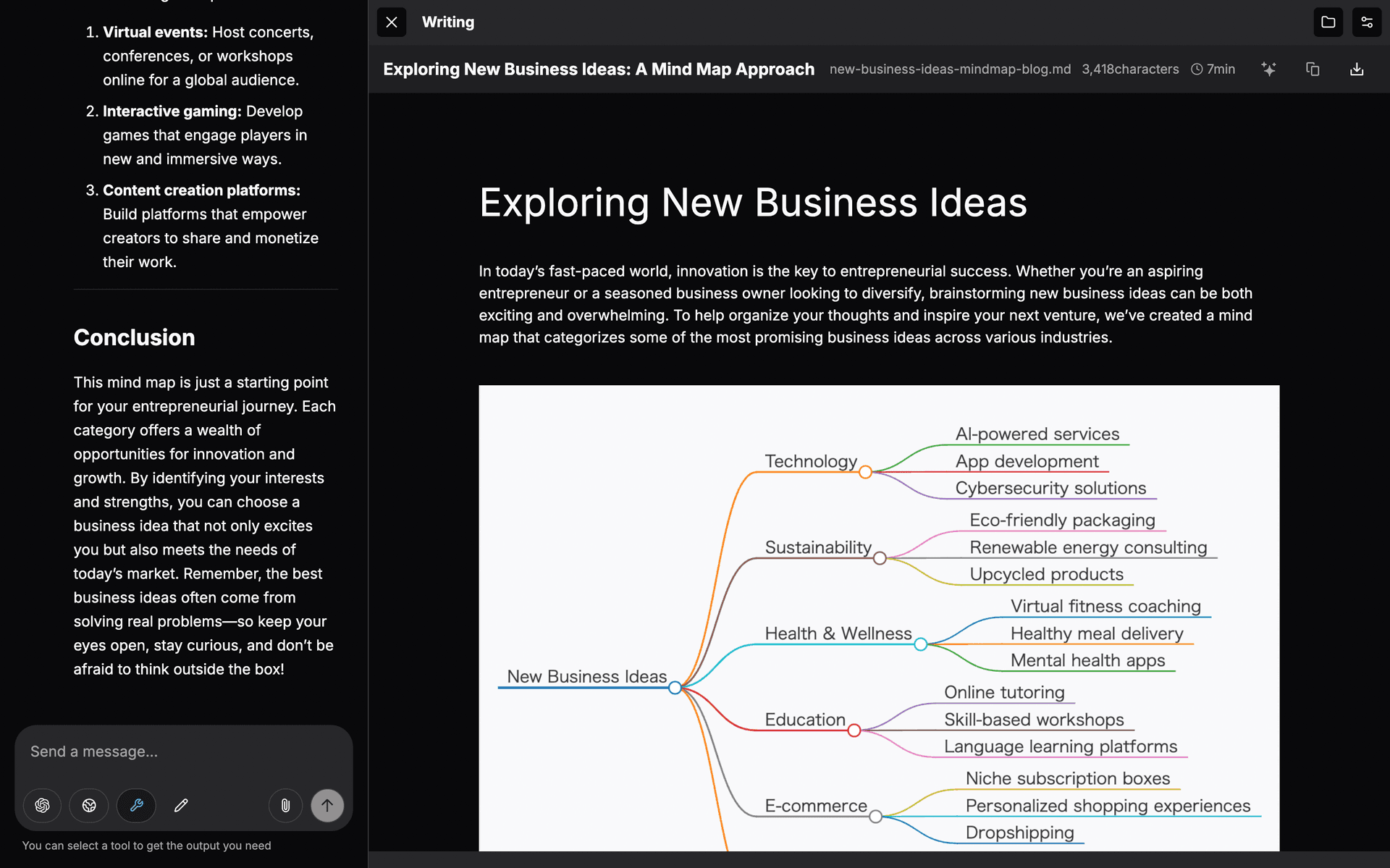 Aidy application screenshot