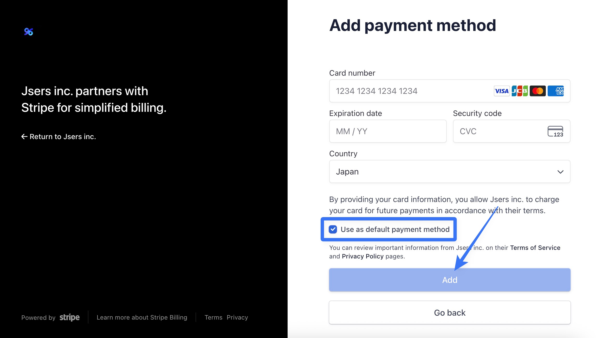 Change Payment Method