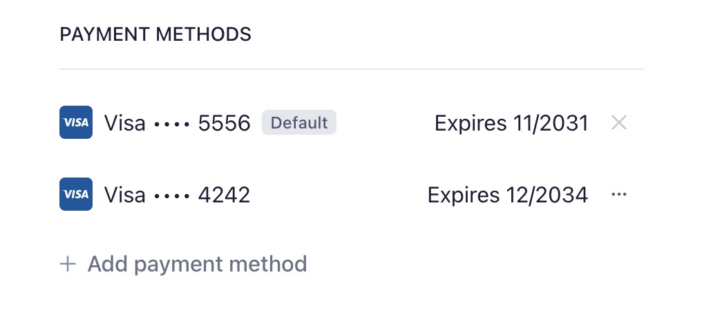 Change Payment Method